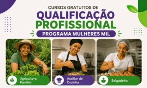 Cursos de qualifica&ccedil;&atilde;o profissional - Programa Mulheres Mil